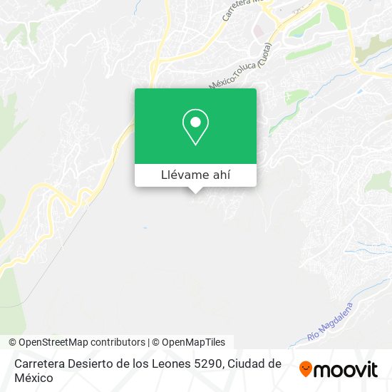 Cómo llegar a Carretera Desierto de los Leones 5290 en Huixquilucan en  Autobús?