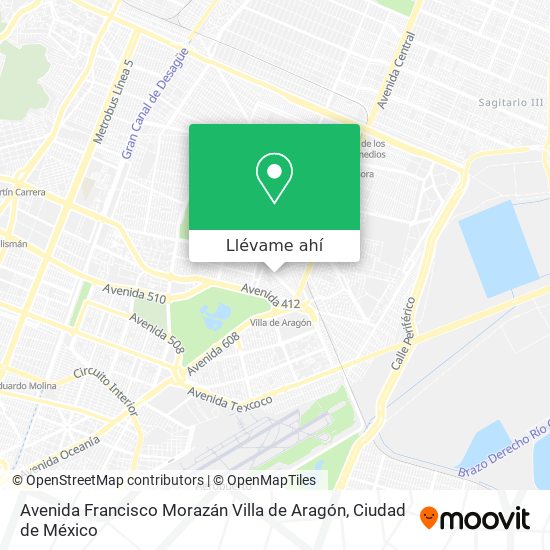 Mapa de Avenida Francisco Morazán Villa de Aragón