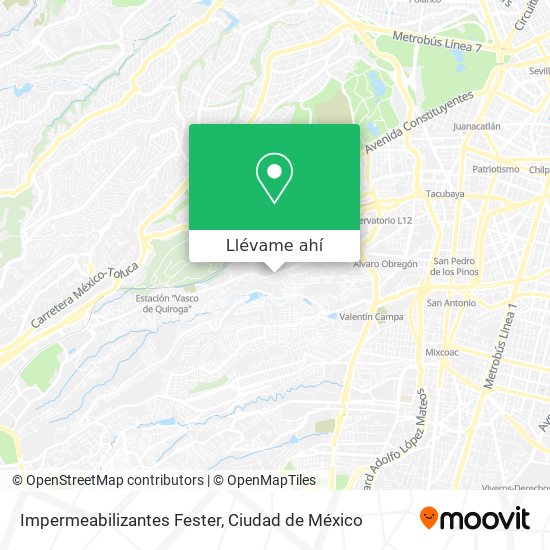 Cómo llegar a Impermeabilizantes Fester en Naucalpan De Juárez en Autobús o  Metro?