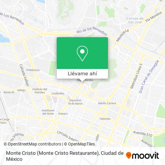 Mapa de Monte Cristo (Monte Cristo Restaurante)