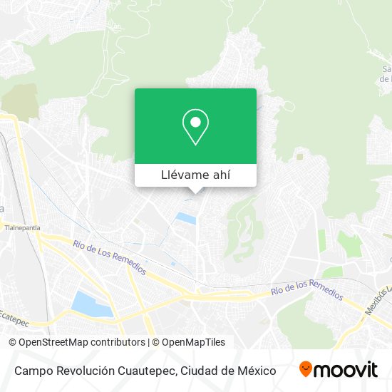 Mapa de Campo Revolución Cuautepec