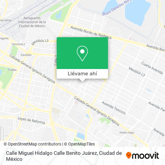 Mapa de Calle Miguel Hidalgo Calle Benito Juárez