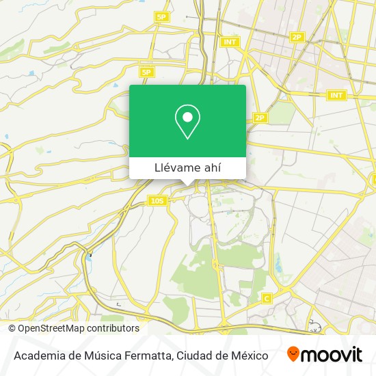 Mapa de Academia de Música Fermatta