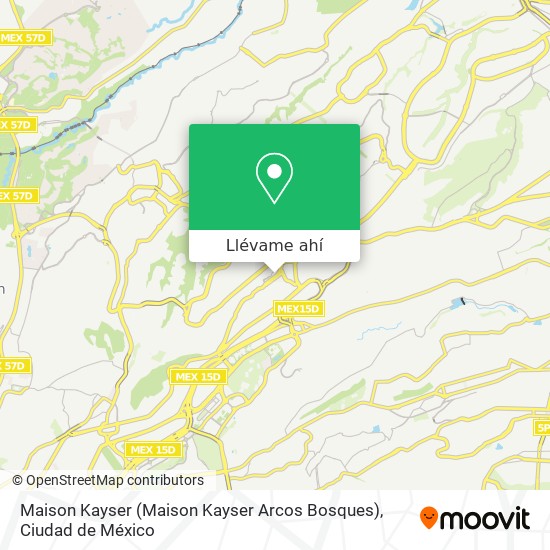 Mapa de Maison Kayser (Maison Kayser Arcos Bosques)