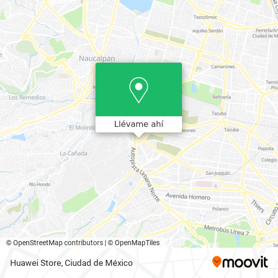 Mapa de Huawei Store