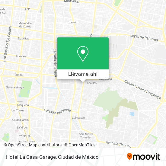 Mapa de Hotel La Casa-Garage