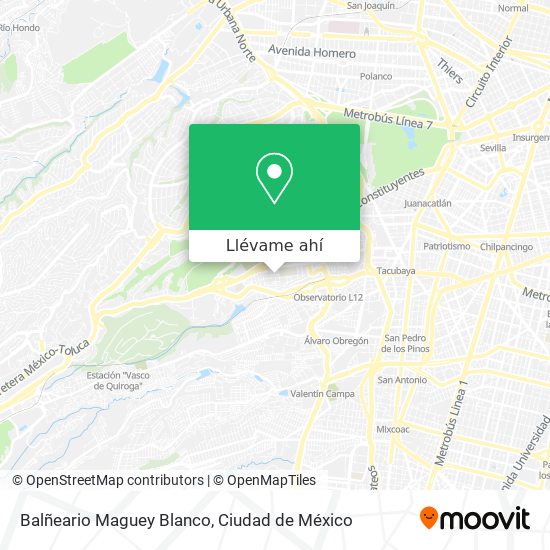 Mapa de Balñeario Maguey Blanco
