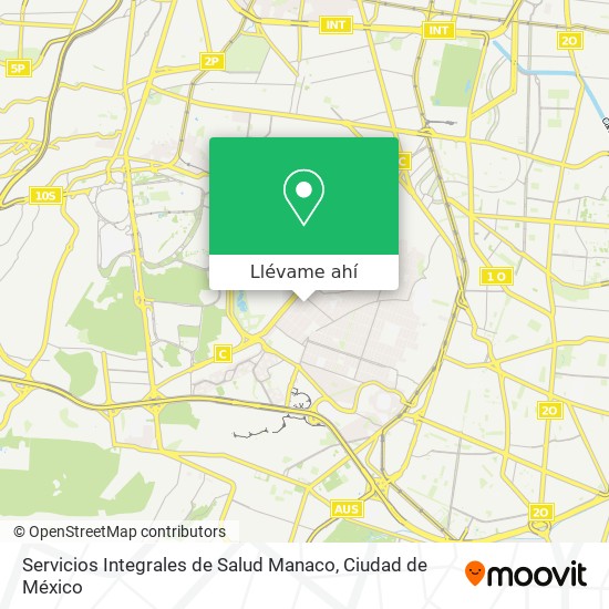 Mapa de Servicios Integrales de Salud Manaco