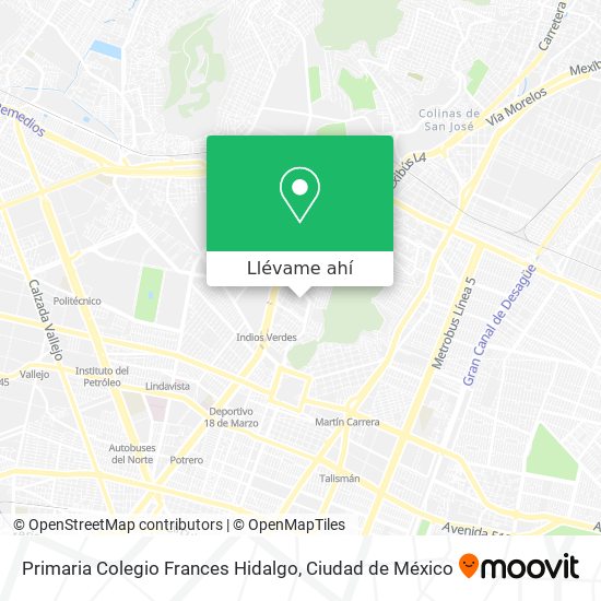 Mapa de Primaria Colegio Frances Hidalgo