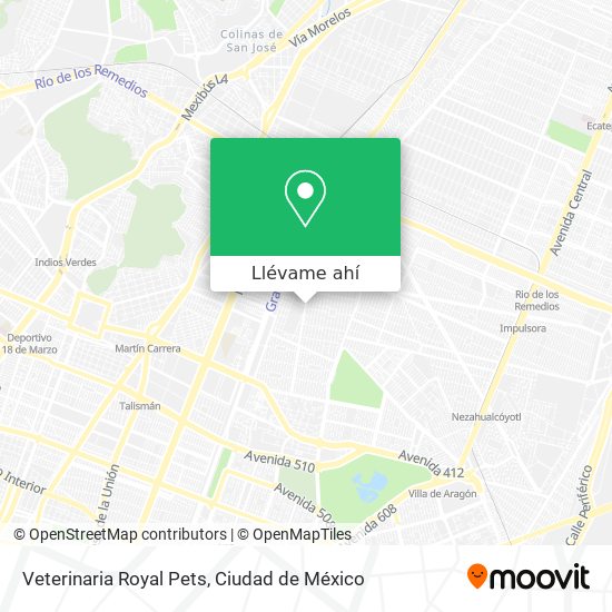 Mapa de Veterinaria Royal Pets