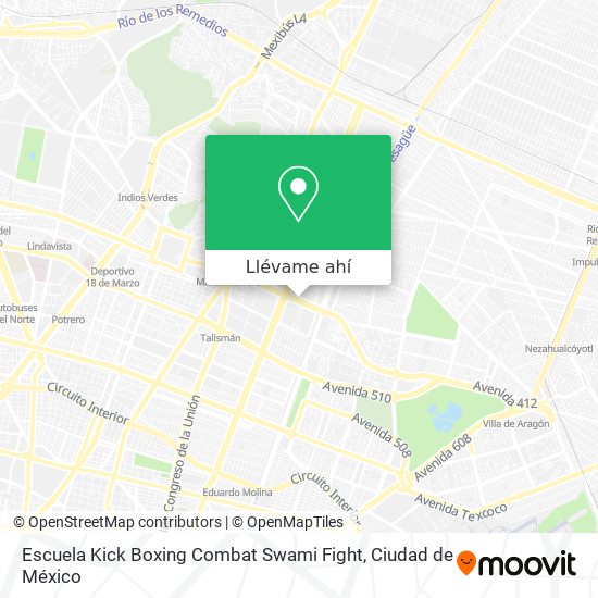 Mapa de Escuela Kick Boxing Combat Swami Fight