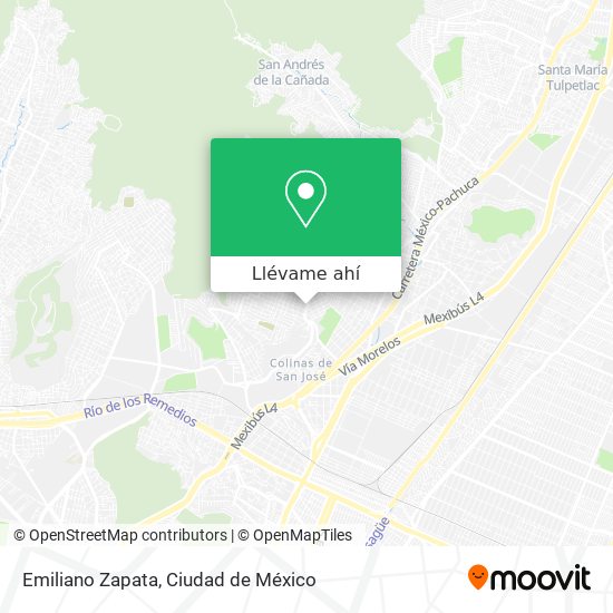 Mapa de Emiliano Zapata