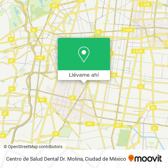 Mapa de Centro de Salud Dental Dr. Molina