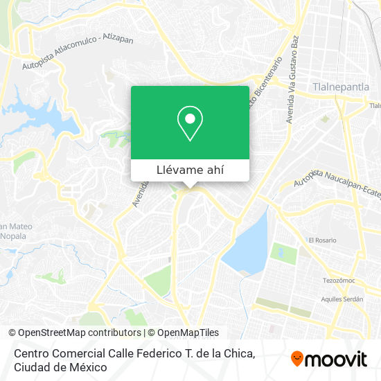Mapa de Centro Comercial Calle Federico T. de la Chica