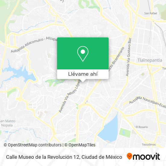 Mapa de Calle Museo de la Revolución 12