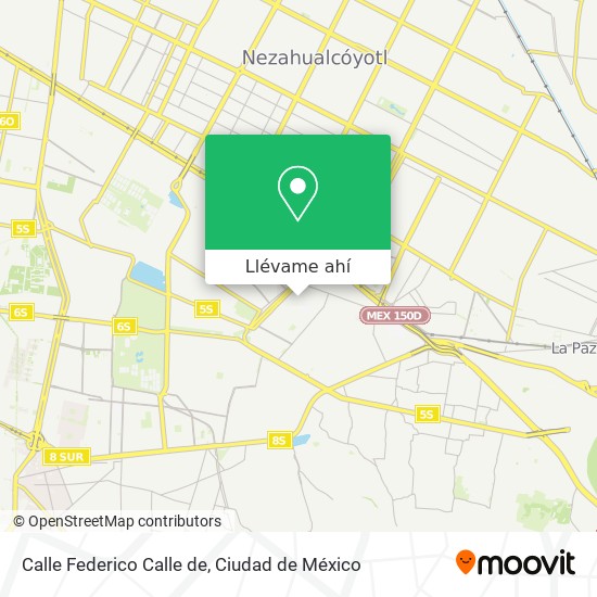 Mapa de Calle Federico Calle de