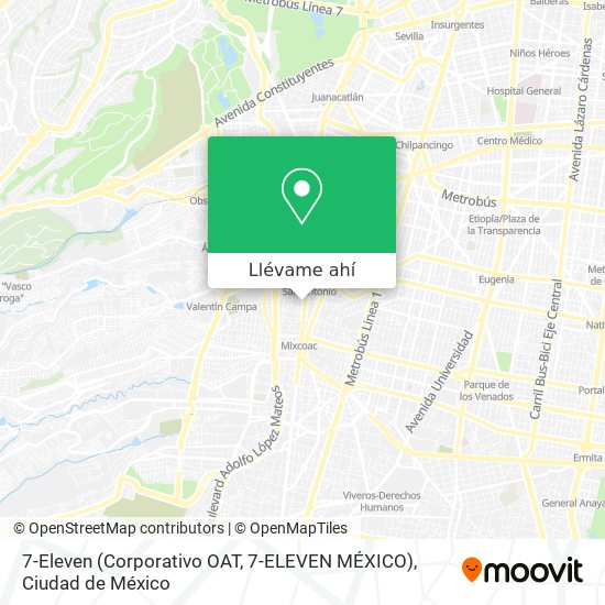 Mapa de 7-Eleven (Corporativo OAT, 7-ELEVEN MÉXICO)