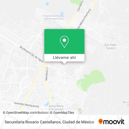 Mapa de Secundaria Rosario Castellanos