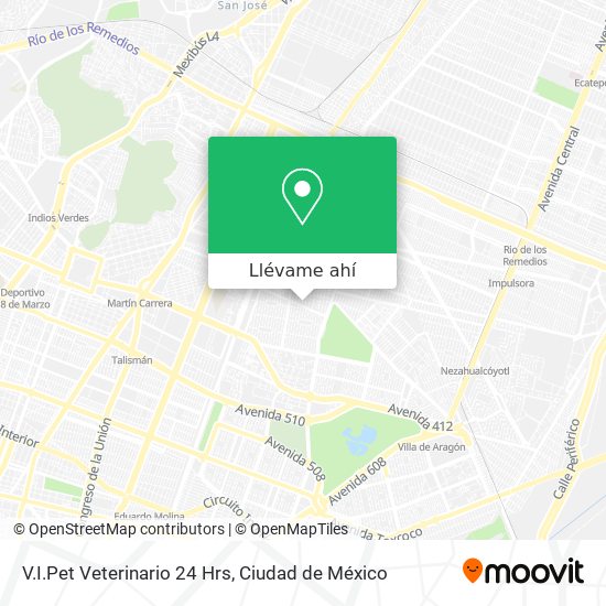 Mapa de V.I.Pet Veterinario 24 Hrs