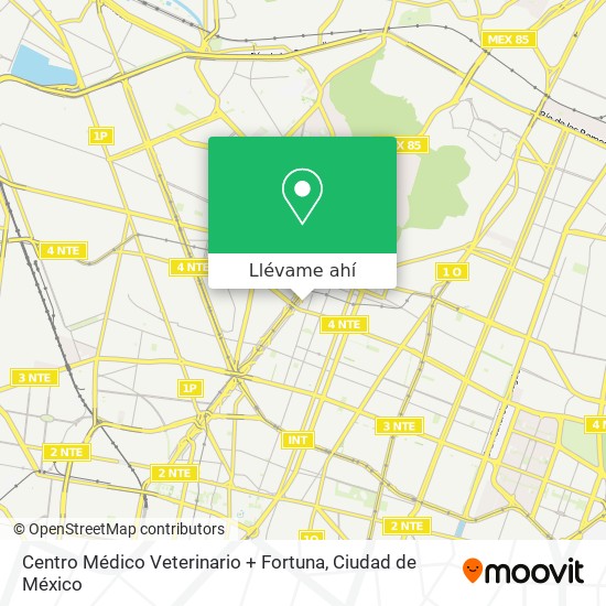Mapa de Centro Médico Veterinario + Fortuna