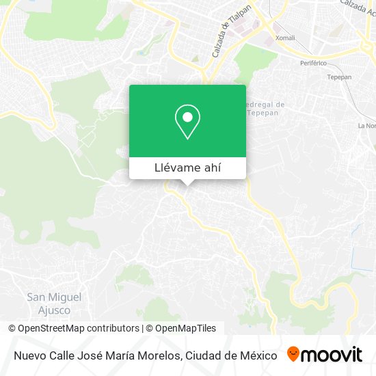 Mapa de Nuevo Calle José María Morelos