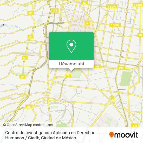 Mapa de Centro de Investigación Aplicada en Derechos Humanos / Ciadh