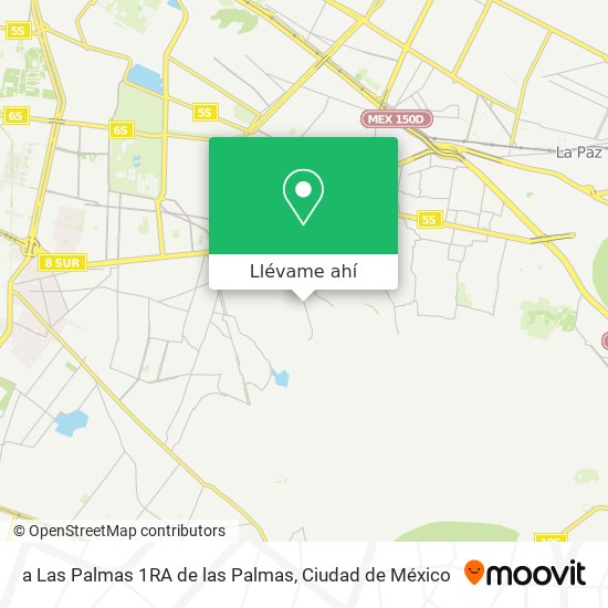 Mapa de a Las Palmas 1RA de las Palmas