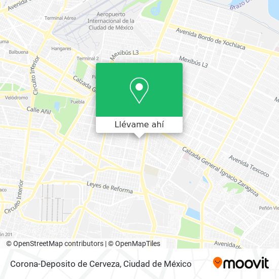 Mapa de Corona-Deposito de Cerveza