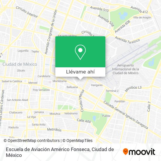 Mapa de Escuela de Aviación Américo Fonseca