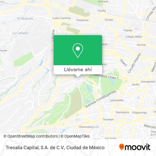 Mapa de Tresalia Capital, S.A. de C.V.