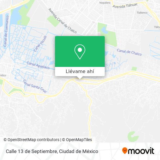 Mapa de Calle 13 de Septiembre