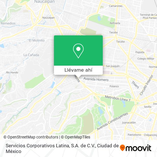 Mapa de Servicios Corporativos Latina, S.A. de C.V.