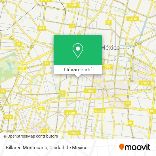 Mapa de Billares Montecarlo