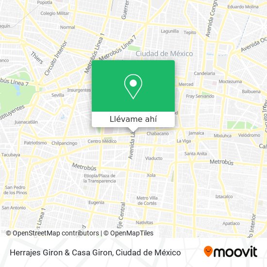Mapa de Herrajes Giron & Casa Giron