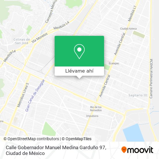 Mapa de Calle Gobernador Manuel Medina Garduño 97