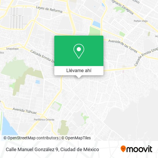 Mapa de Calle Manuel González 9