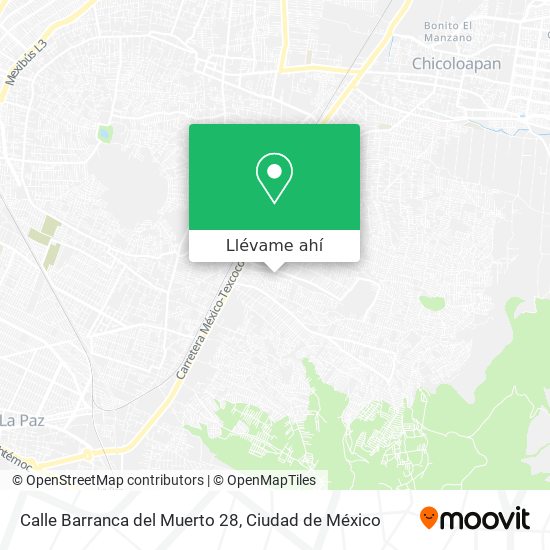 Mapa de Calle Barranca del Muerto 28