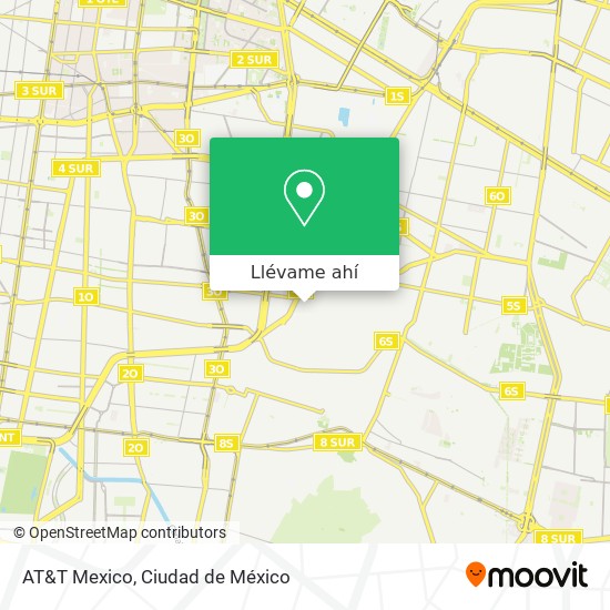 Mapa de AT&T Mexico