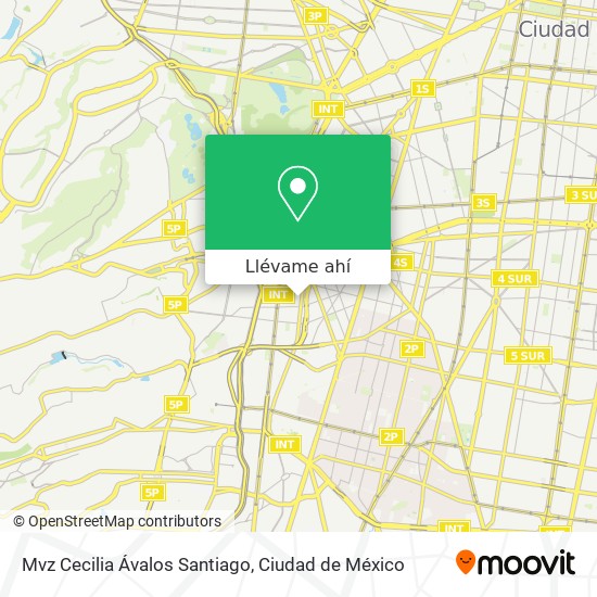 Mapa de Mvz Cecilia Ávalos Santiago