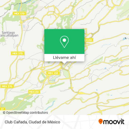 Mapa de Club Cañada