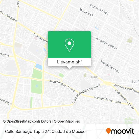 Mapa de Calle Santiago Tapia 24