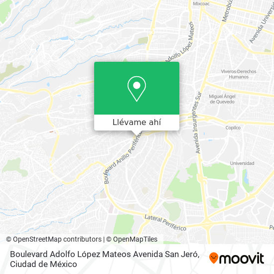 Mapa de Boulevard Adolfo López Mateos Avenida San Jeró