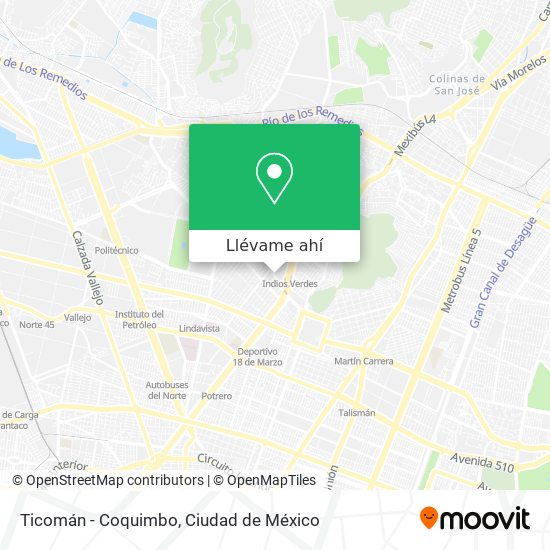 Mapa de Ticomán - Coquimbo