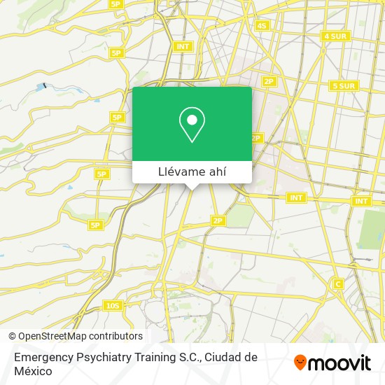 Mapa de Emergency Psychiatry Training S.C.