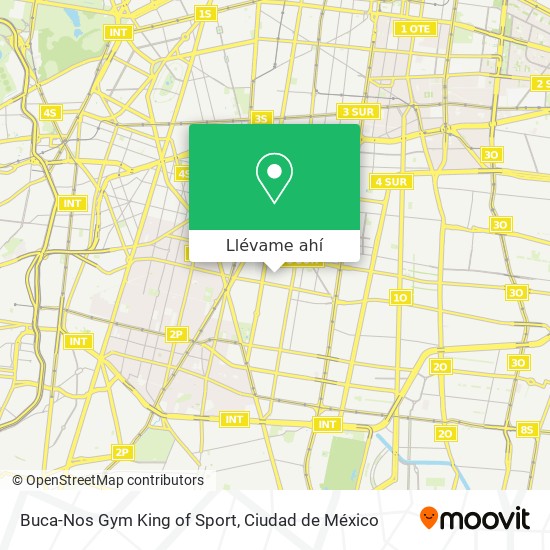 Mapa de Buca-Nos Gym King of Sport
