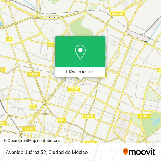 Mapa de Avenida Juárez 52