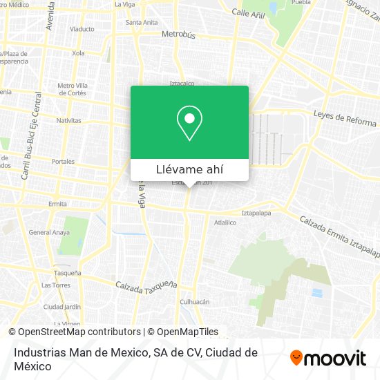 Mapa de Industrias Man de Mexico, SA de CV