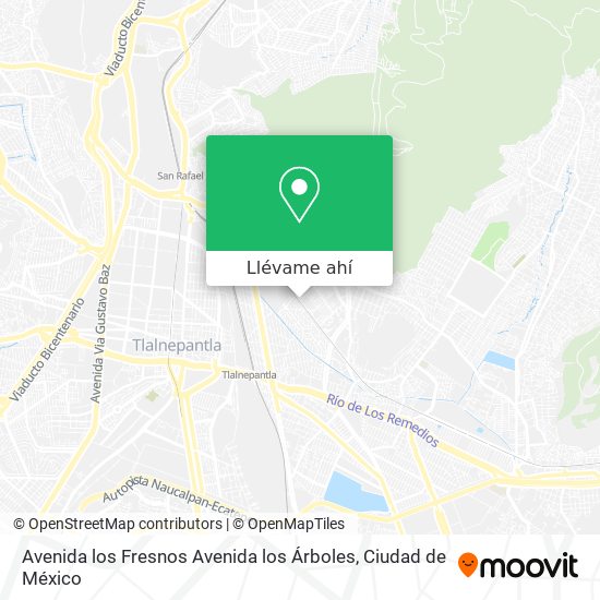 Mapa de Avenida los Fresnos Avenida los Árboles