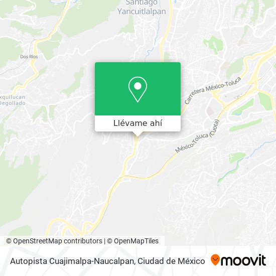 Mapa de Autopista Cuajimalpa-Naucalpan