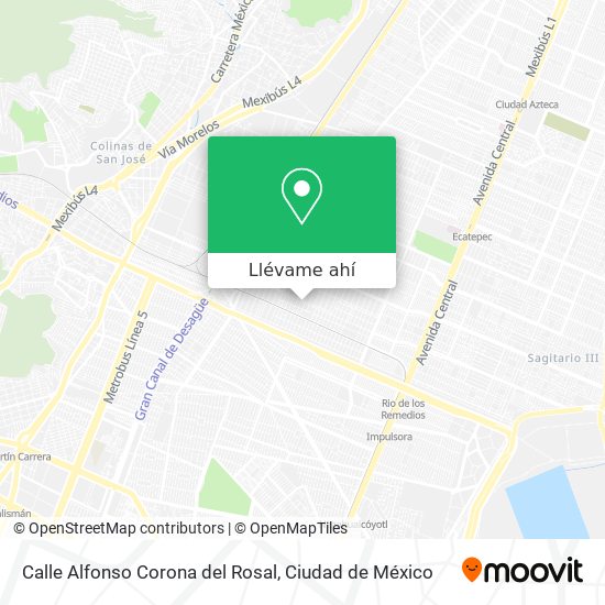 Mapa de Calle Alfonso Corona del Rosal